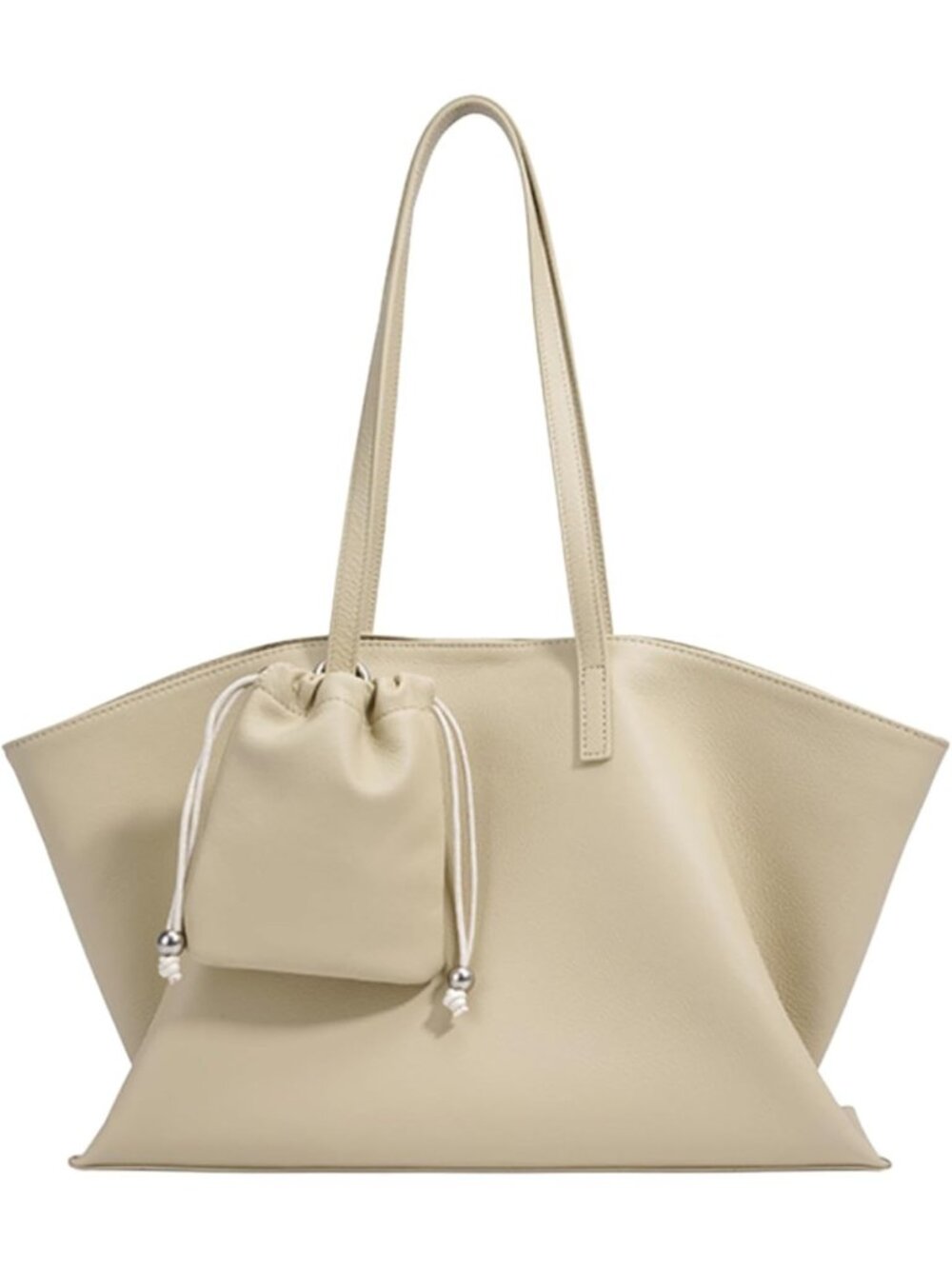 Stylish Genuine Leather Tote Bag for Women - Soft Shoulder Handbag, Large